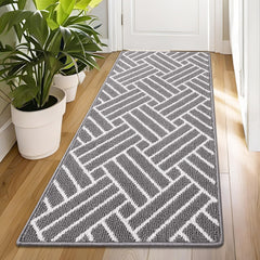 OLANLY Indoor Door Mat 70x23 grey front view