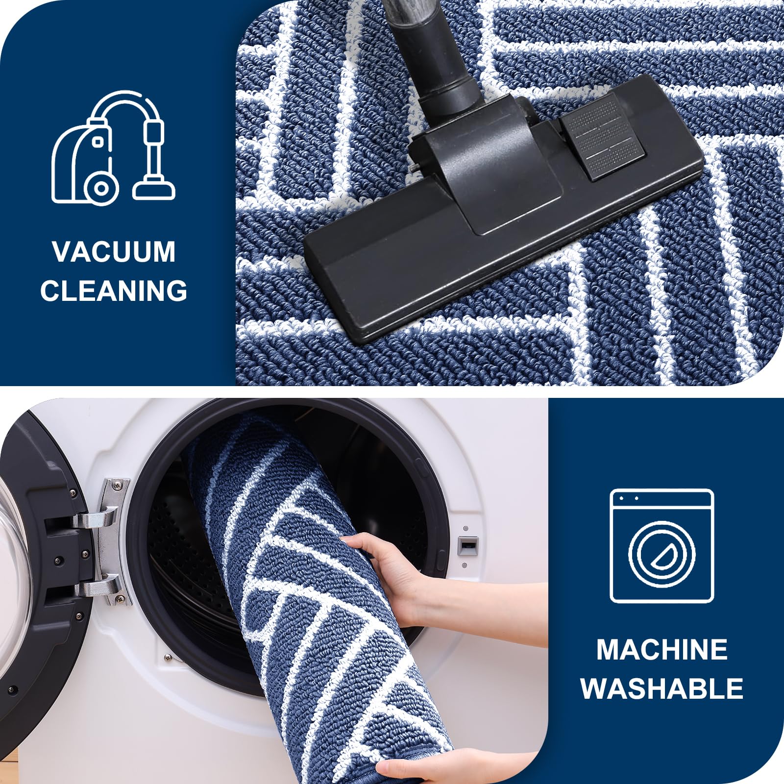 OLANLY Indoor Door Mat easy cleaning with hose