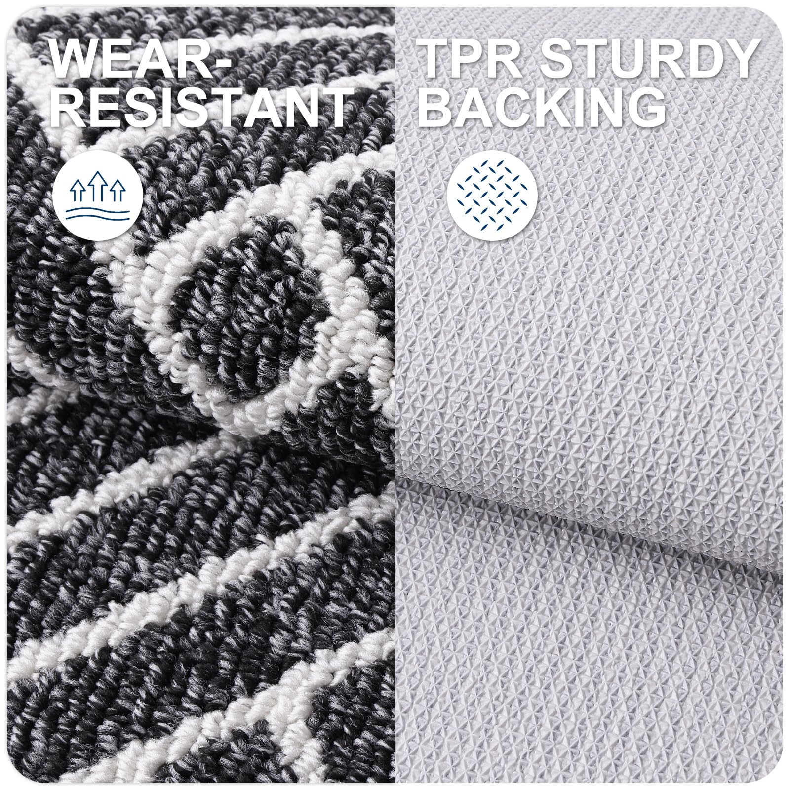 OLANLY Indoor Door Mat texture close-up