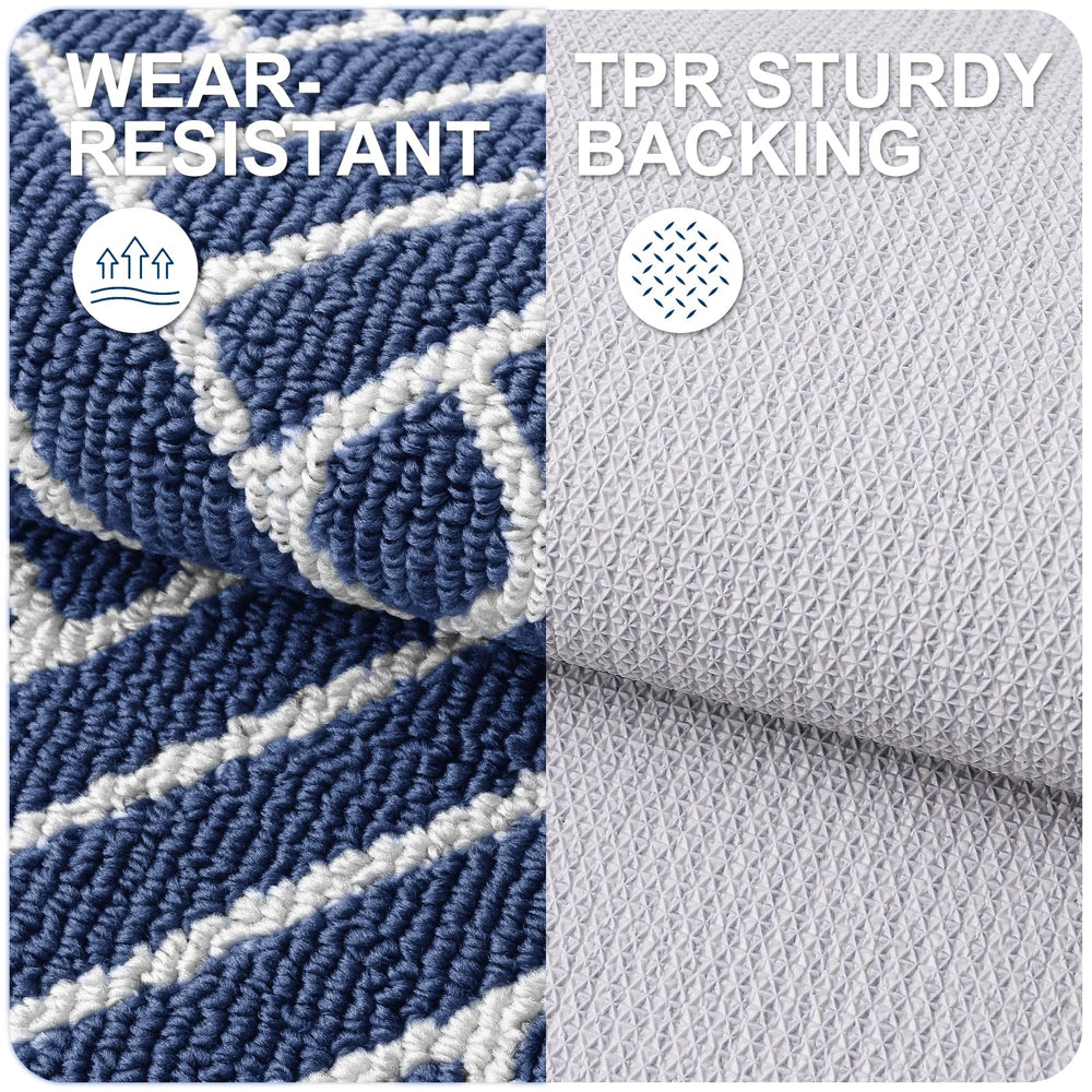 OLANLY Indoor Door Mat TPR backing close-up