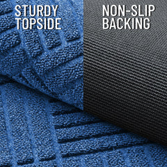 OLANLY low-profile doormat sliding under a door