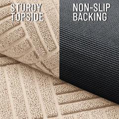 OLANLY low-profile doormat under a door
