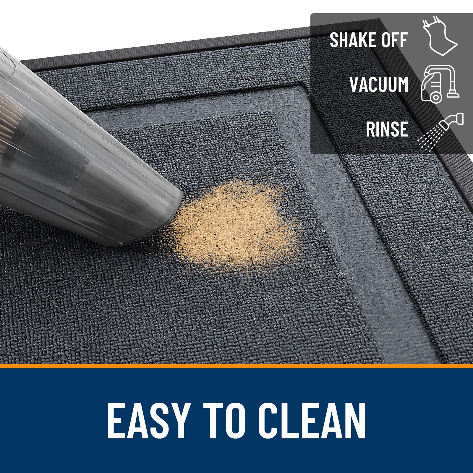 OLANLY mat in a mudroom setting