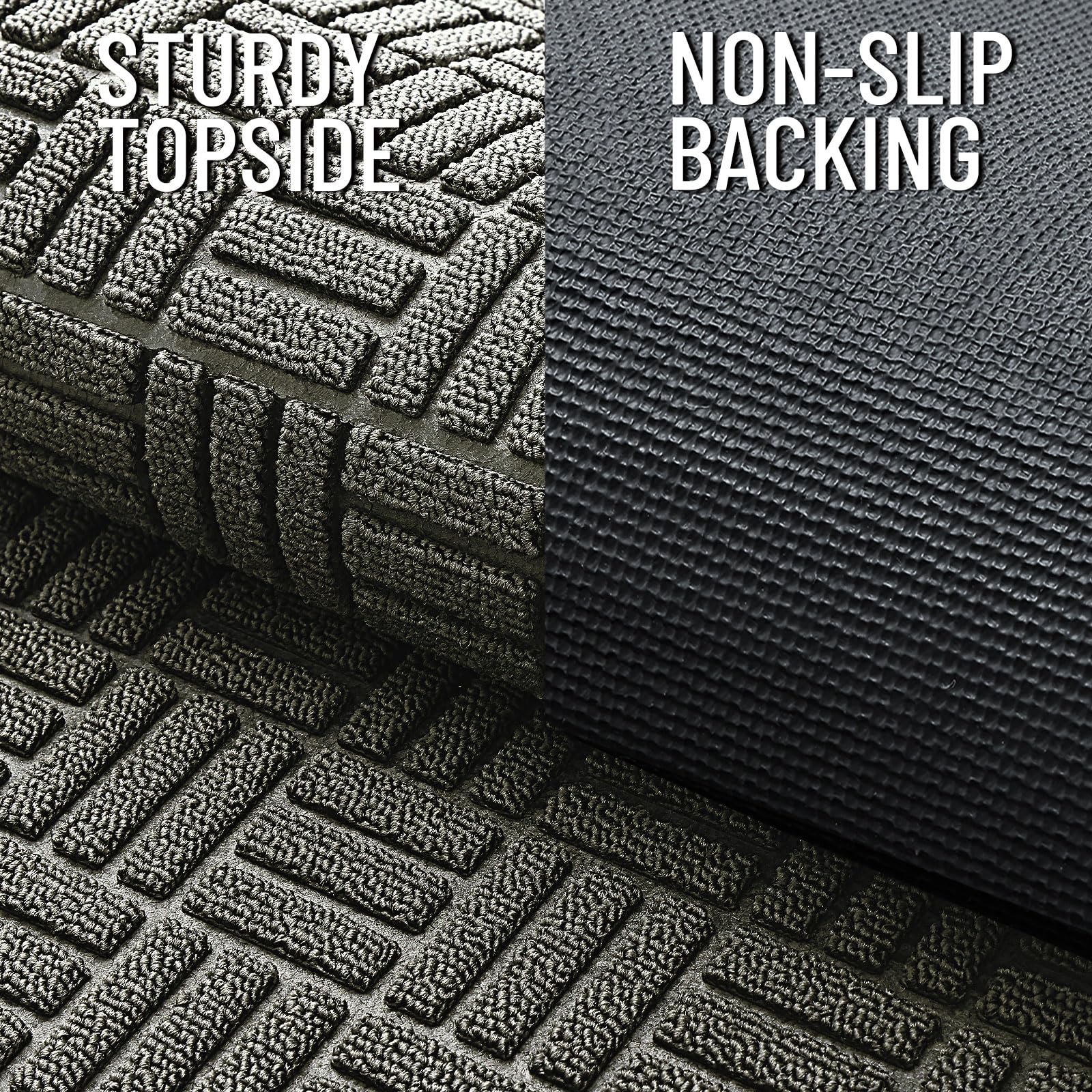 OLANLY outdoor mat on a patio entrance