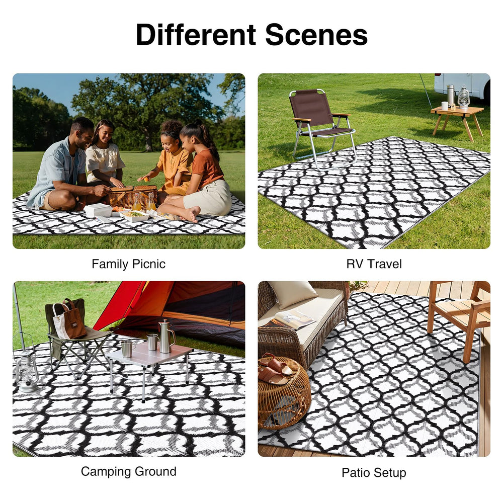 OLANLY Outdoor Rug 5x8 ft displaying UV resistance