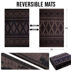 OLANLY Outdoor Rug 5x8 ft waterproof feature close-up