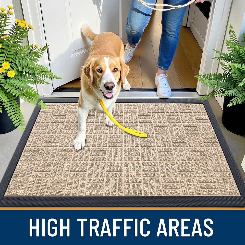 OLANLY versatile doormat on patio