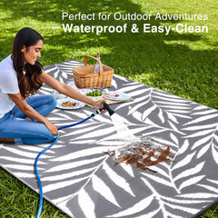 OLANLY Waterproof Outdoor Rug foldable with carry case