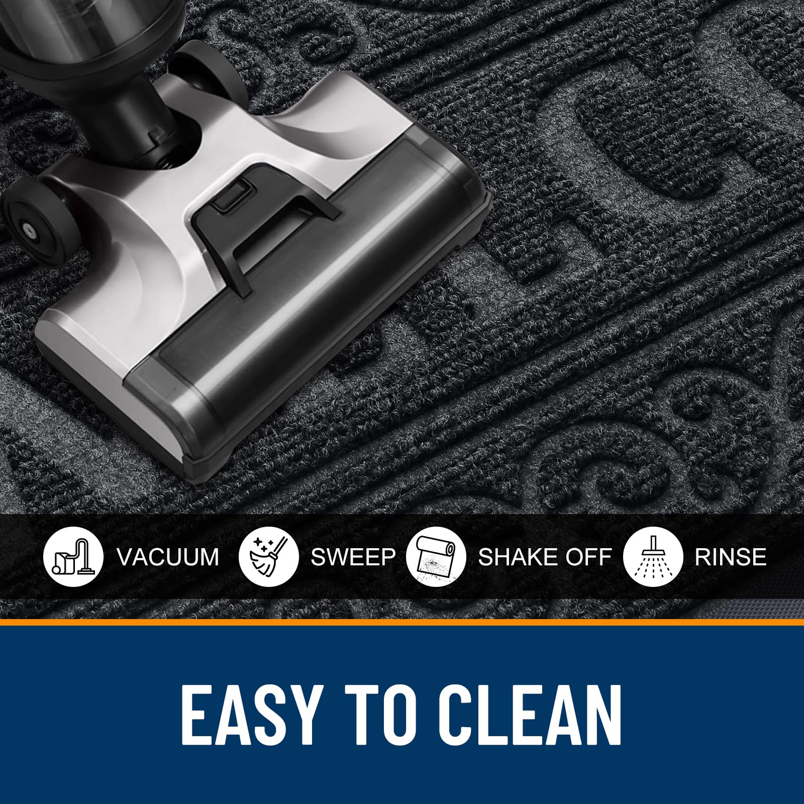 OLANLY Welcome Door Mat packaging and dimensions