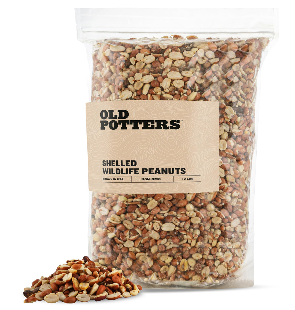 Old Potters Organic Shelled Peanuts 10 lbs package front view
