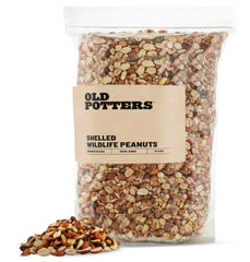 Old Potters Organic Shelled Peanuts 10 lbs package front view