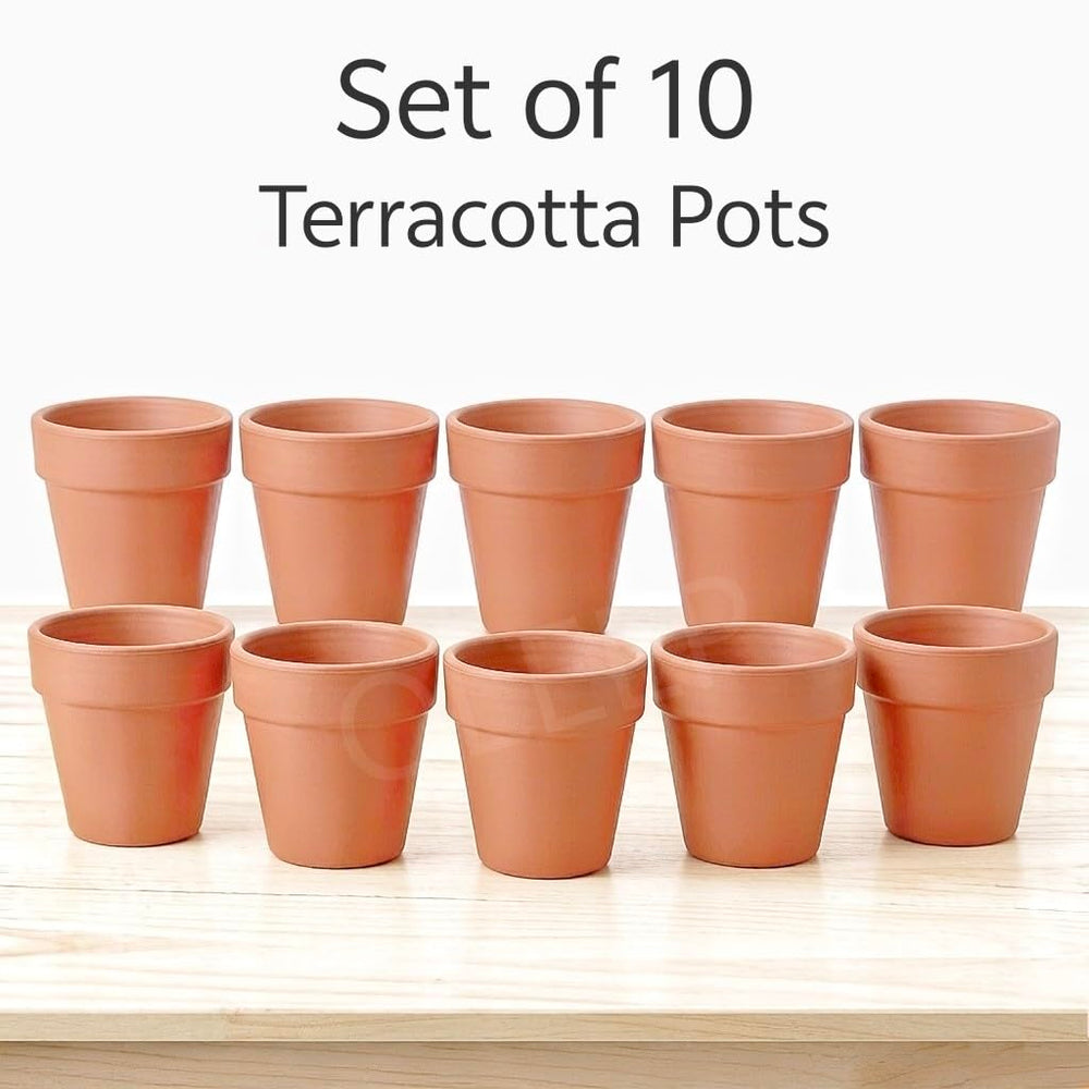 OLEEP terracotta pot stacked for storage