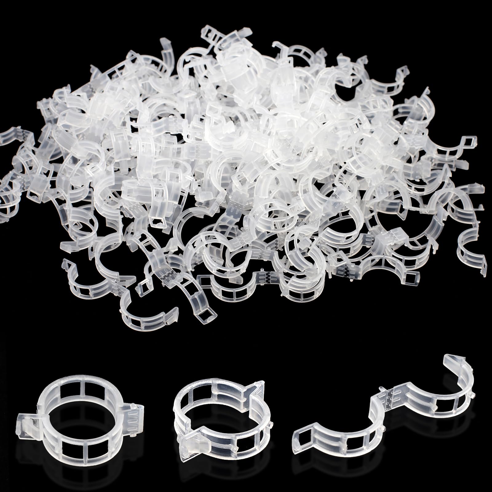 Oligei 400 Pcs Plastic Trellis Plant Support Clips pack