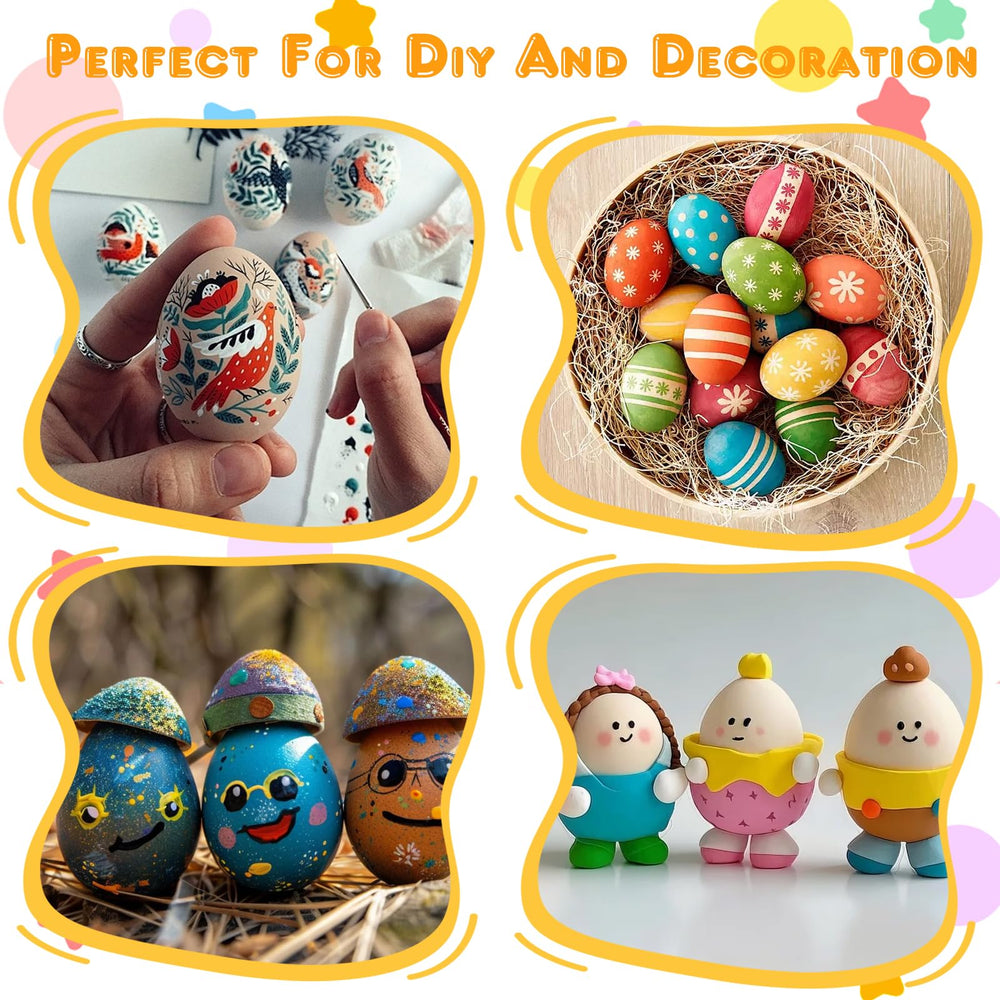 Oligei wooden fake eggs displayed in a kitchen food setup