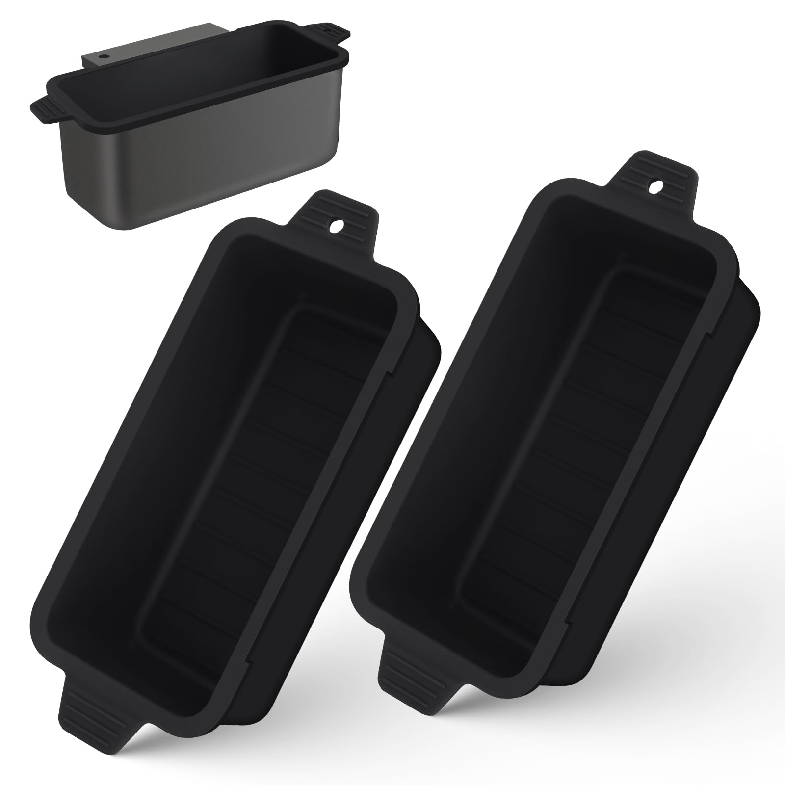 Oliggive silicone grease cup liner front view in black