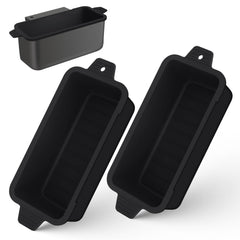 Oliggive silicone grease cup liner front view in black