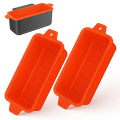 Oliggive silicone grease cup liners front view in orange