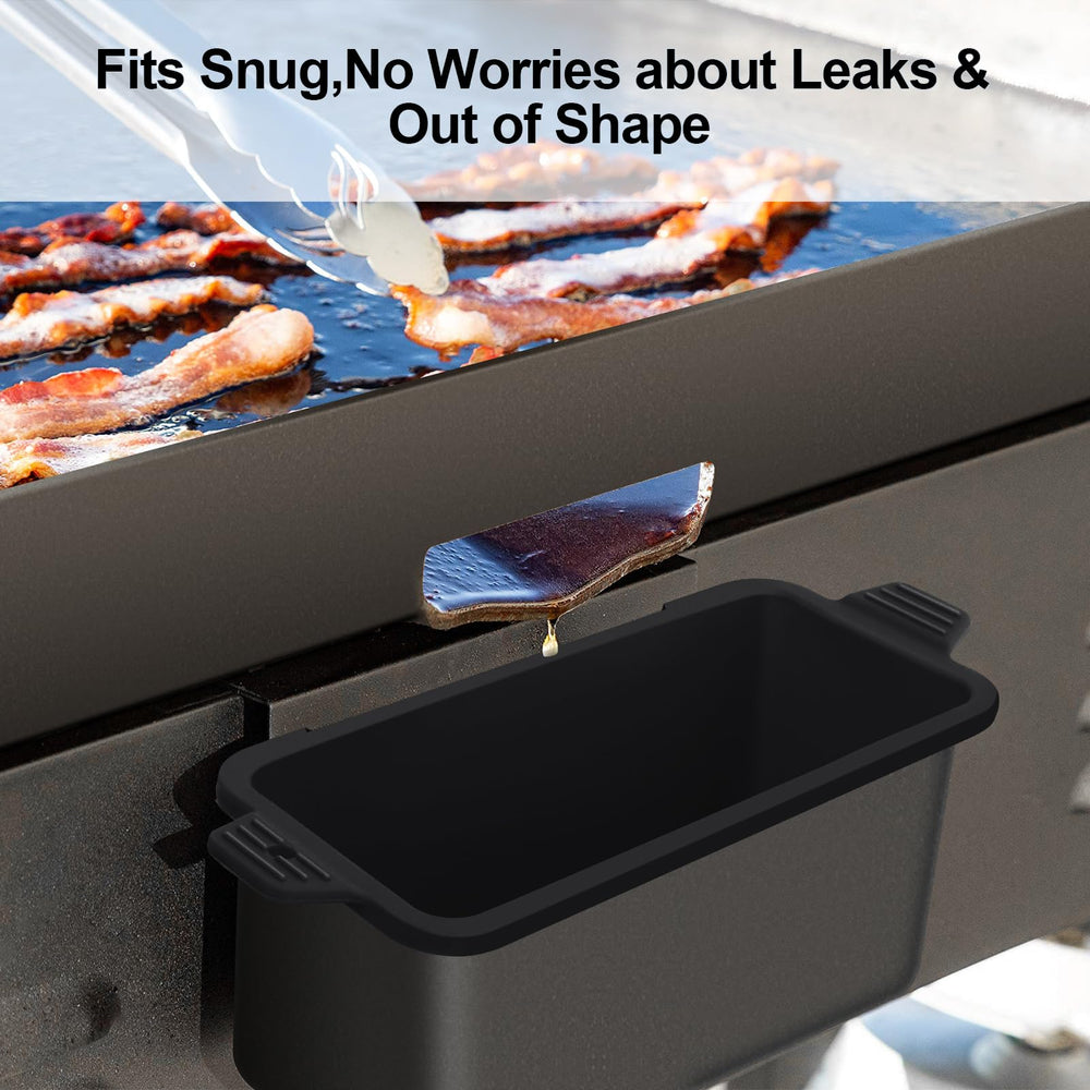 Oliggive silicone grease cup liners set of two on a grill