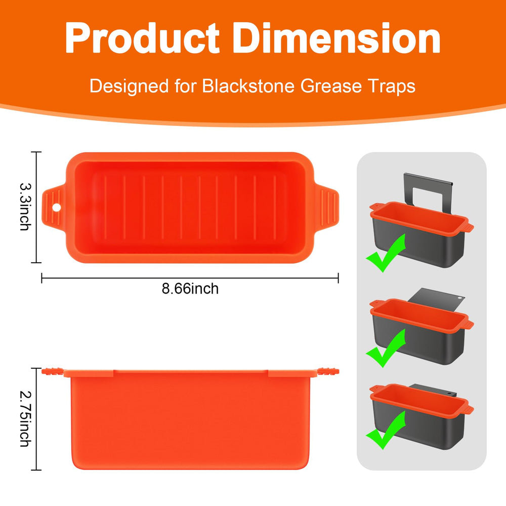 Oliggive silicone grease liners on a Blackstone grill