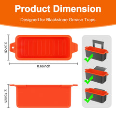 Oliggive silicone grease liners on a Blackstone grill