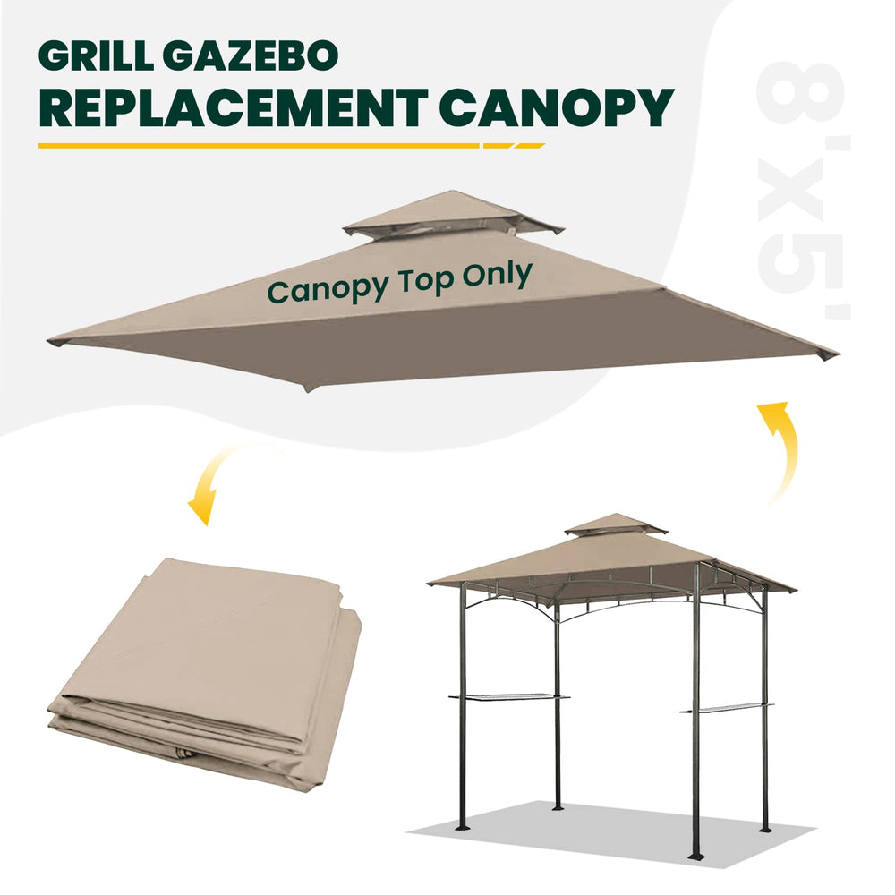 OLILAWN Grill Gazebo Canopy Roof packaged view