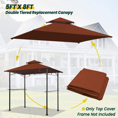 OLILAWN replacement canopy top with waterproof PU coating