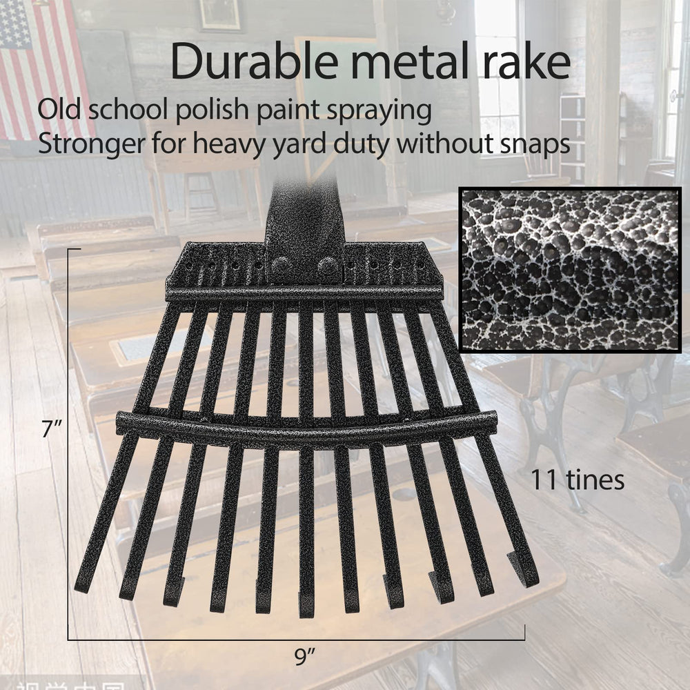Oliynedy Leaf Rake assembled with black handle