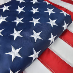 Olycole 3x5FT USA Flag front view with embroidered stars