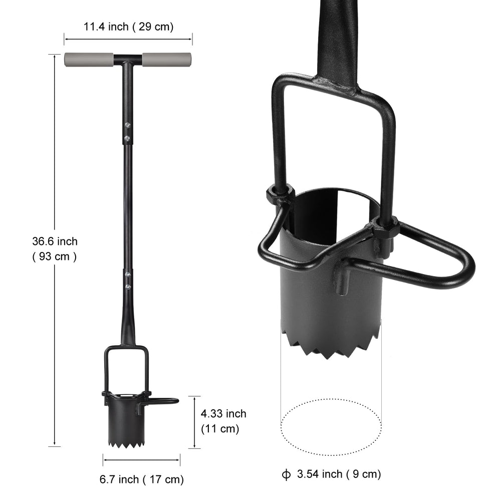 Omesata Sod Plugger showing dual-pedal design