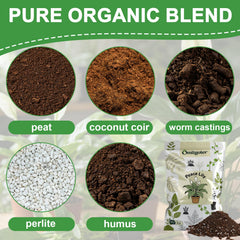 Omitgoter Peace Lily Potting Soil packaging with details
