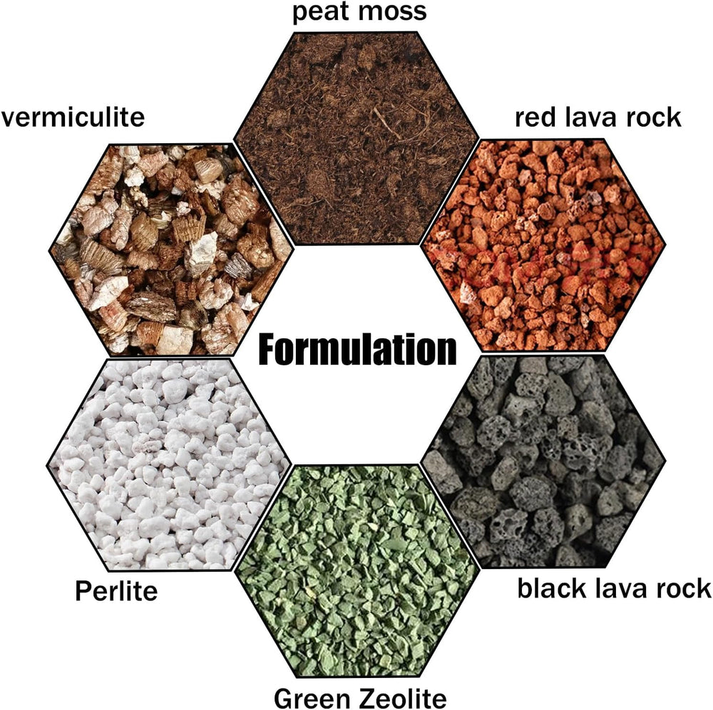 Omitgoter potting mix showing organic material texture