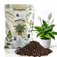 Omitgoter Premium Peace Lily Potting Soil 1qt front view