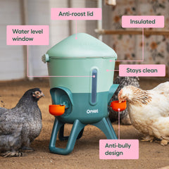 Omlet Chicken Waterer with cups and nipples set