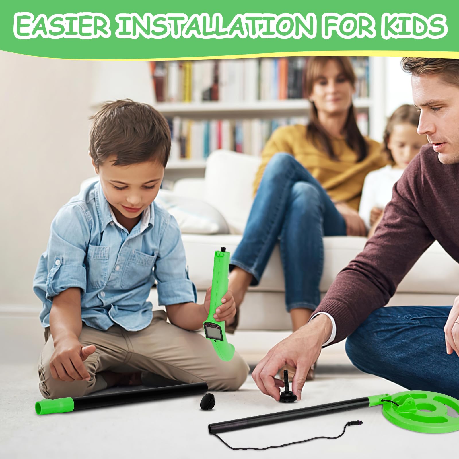 OMMO Kids Metal Detector in outdoor setting