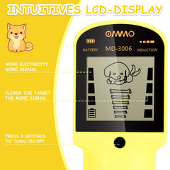 OMMO Kids Metal Detector with included accessories like shovel and rake