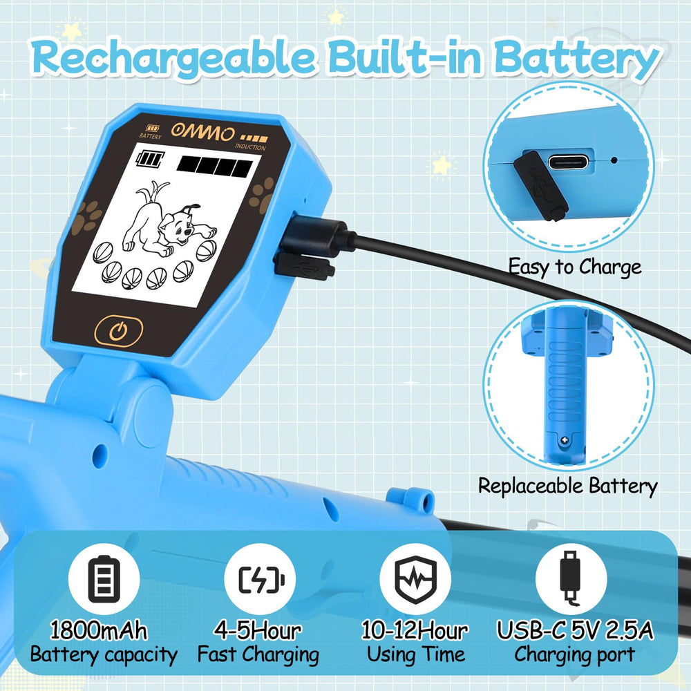 OMMO Kids Metal Detector with IP67 waterproof search coil