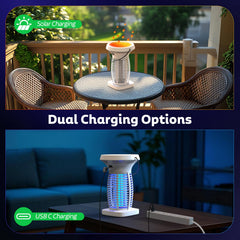 OnBeam bug zapper in outdoor setting during dusk