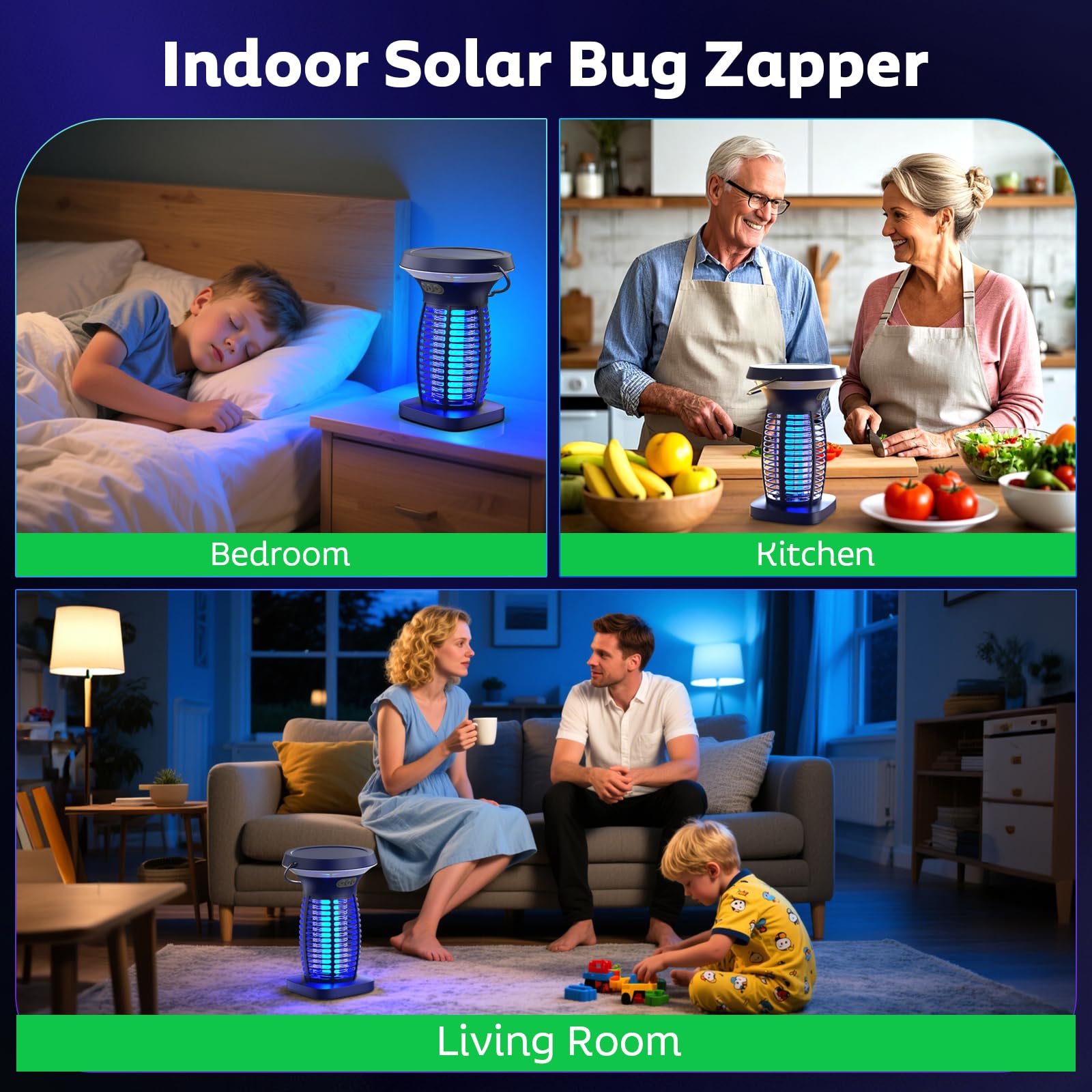 OnBeam Bug Zapper USB charging port view