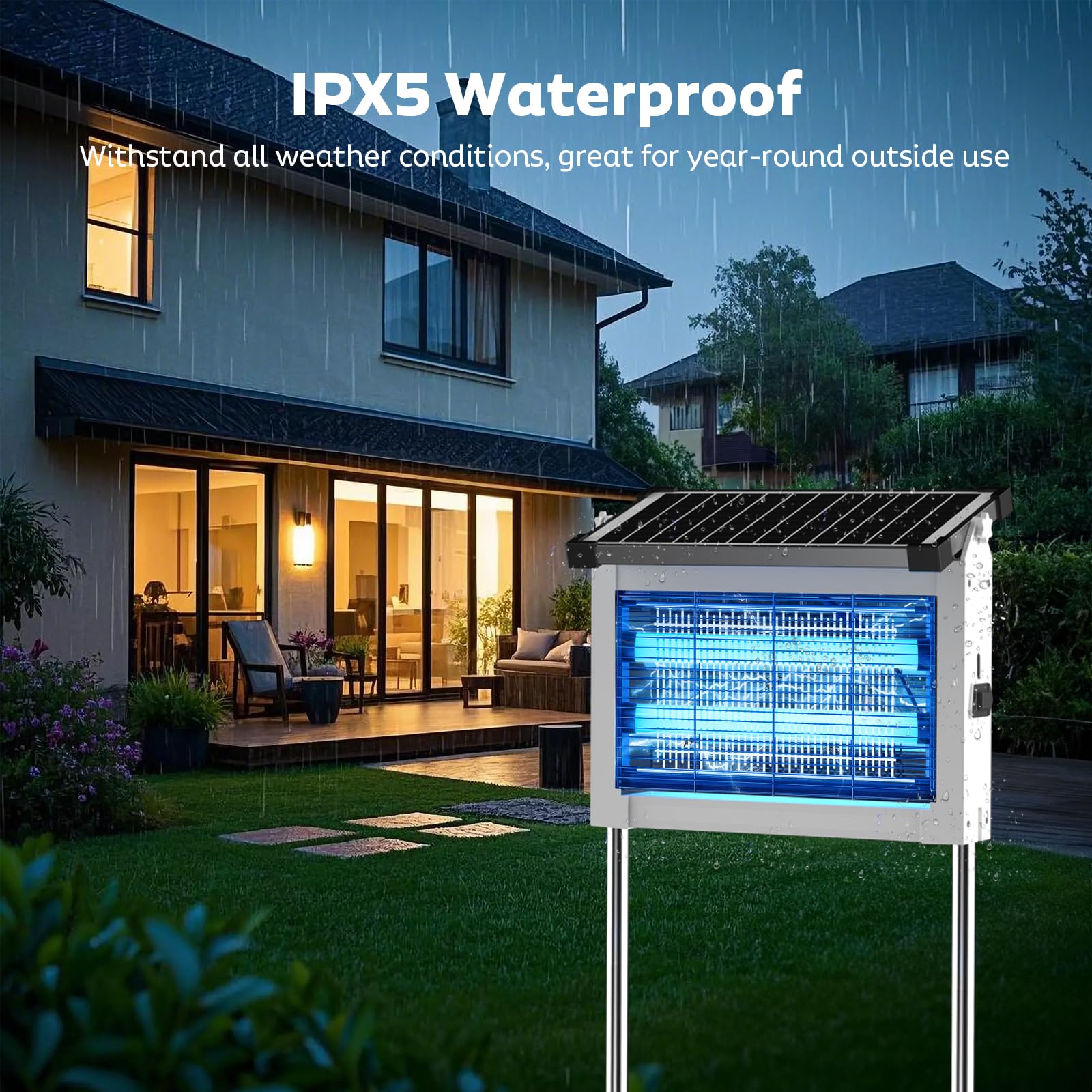 OnBeam Solar Bug Zapper features protective mesh for safety