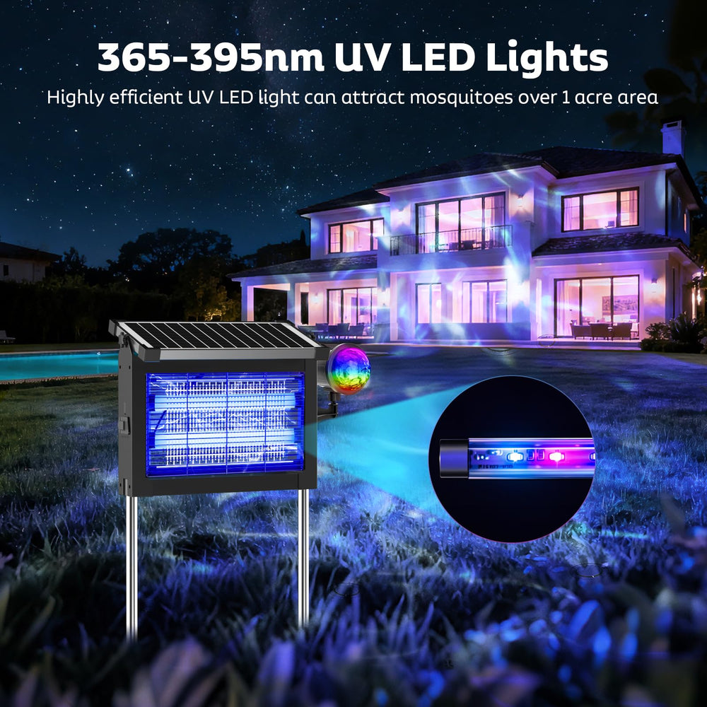 OnBeam Solar Bug Zapper Outdoor setup in garden