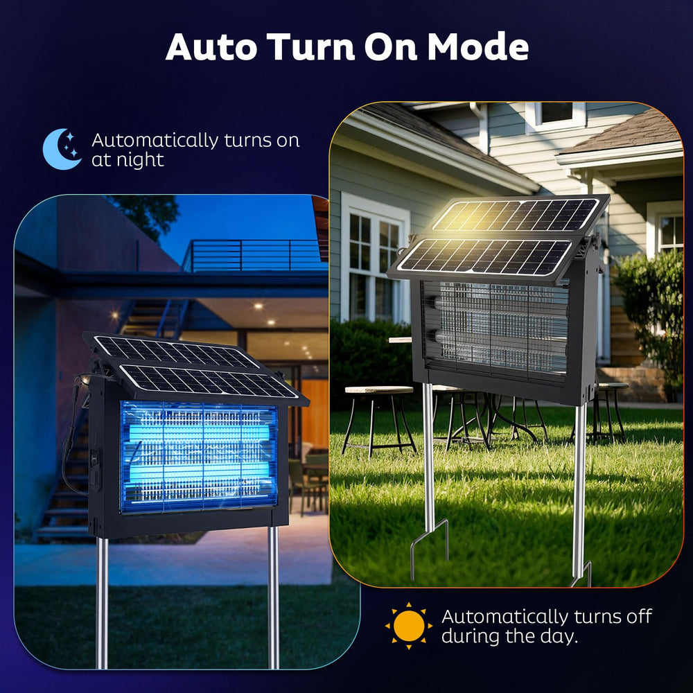 OnBeam Solar Bug Zapper with ground stakes and extension cable