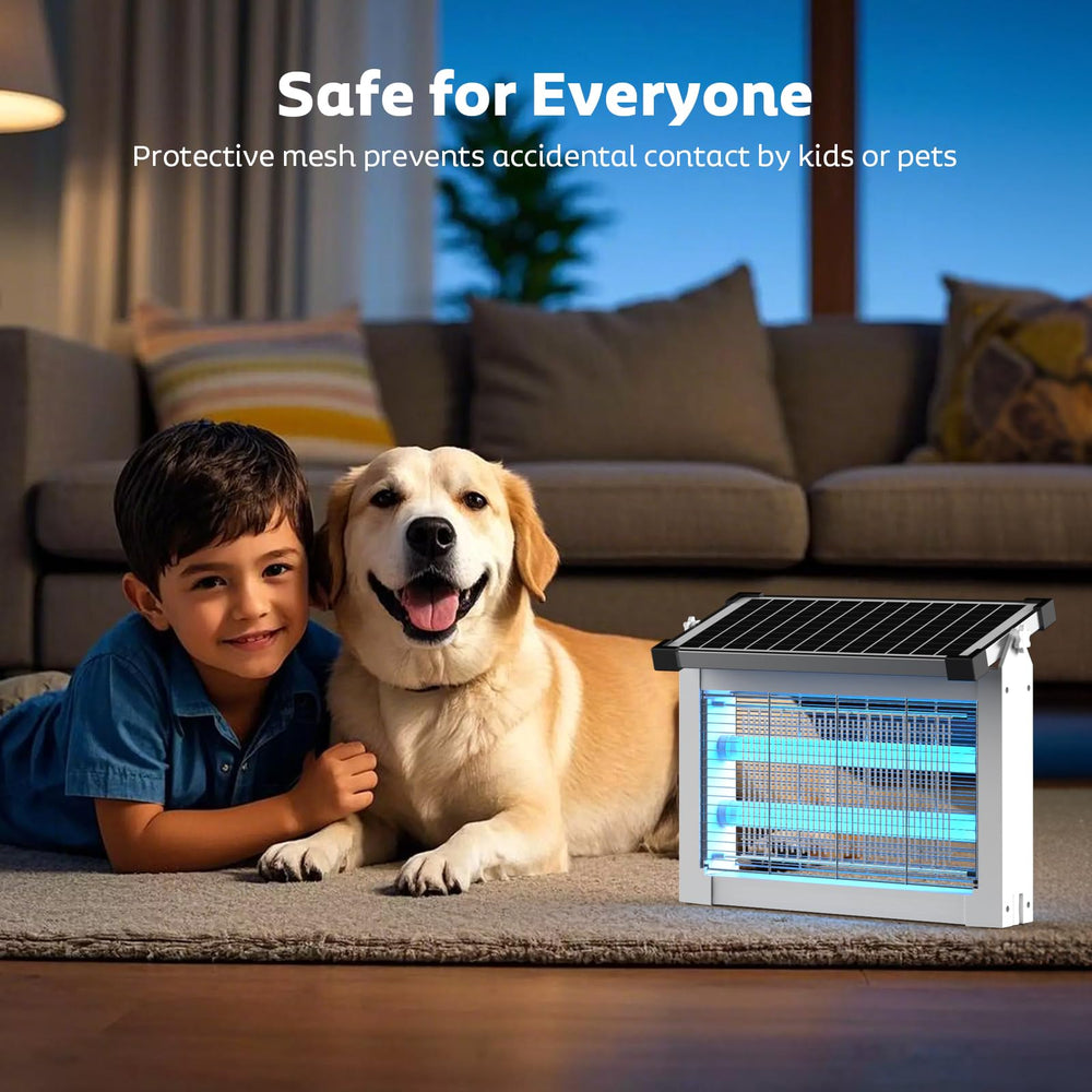 OnBeam Solar Bug Zapper with USB-C cable for charging