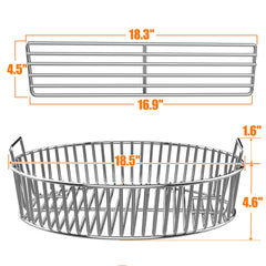 onlyfire Charcoal Ash Basket showing open mesh design
