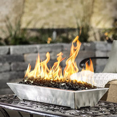 onlyfire Fire Glass Rocks 10 lbs Onyx Black in fire pit