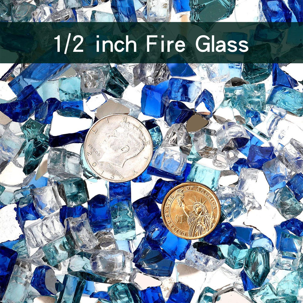 onlyfire fire glass rocks in a decorative fire pit