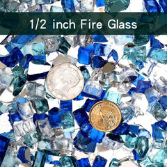 onlyfire fire glass rocks in a decorative fire pit