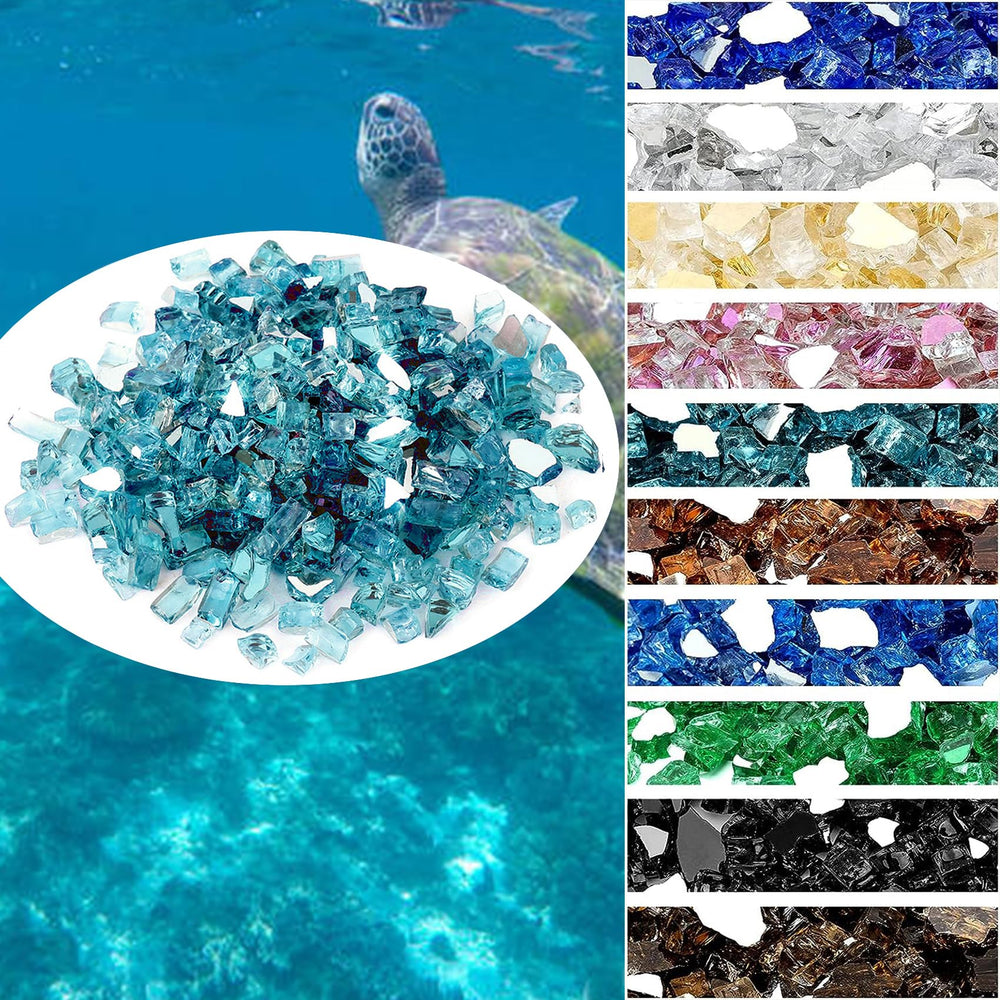 onlyfire fire glass rocks packaging, showing contents