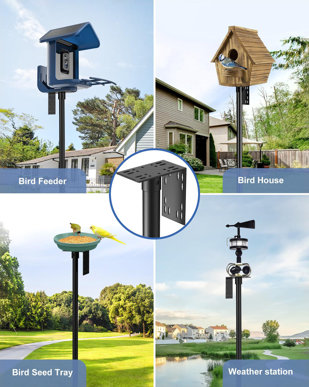 onlyfly Bird Feeder Pole Stand assembly instructions