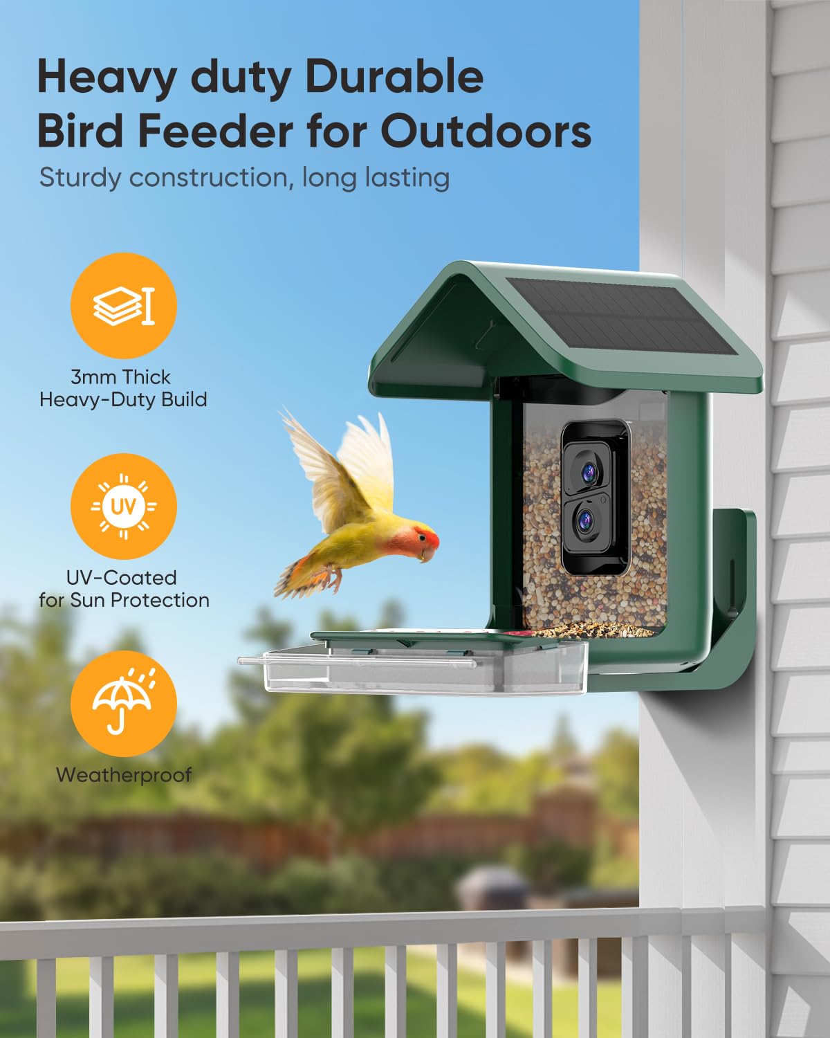 onlyfly bird feeder with app notifications display