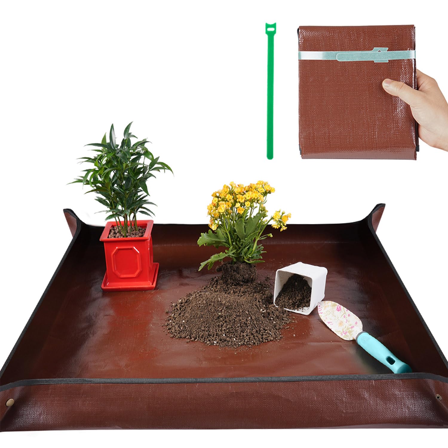 Onlysuki Extra Large Potting Mat 39.5" x 39.5" front view